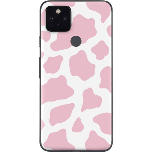 Pink Cow Print Google Pixel 4a 5G Skin